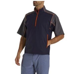 Footjoy short sleeve 1/2 zip windshirt
